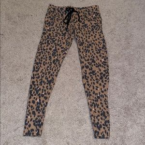 Leopard print jogger leggings